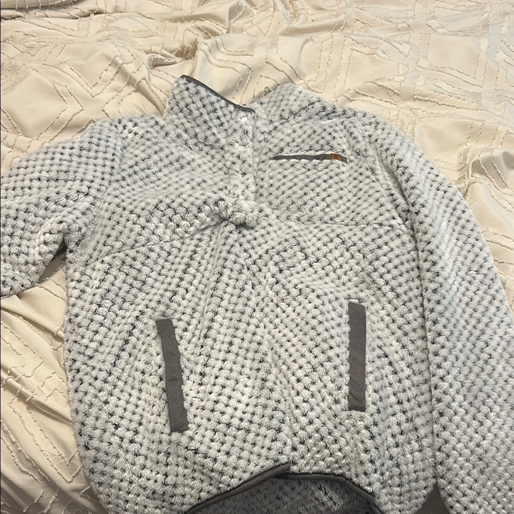 Simply Southern Gray Textured Sweatshirt